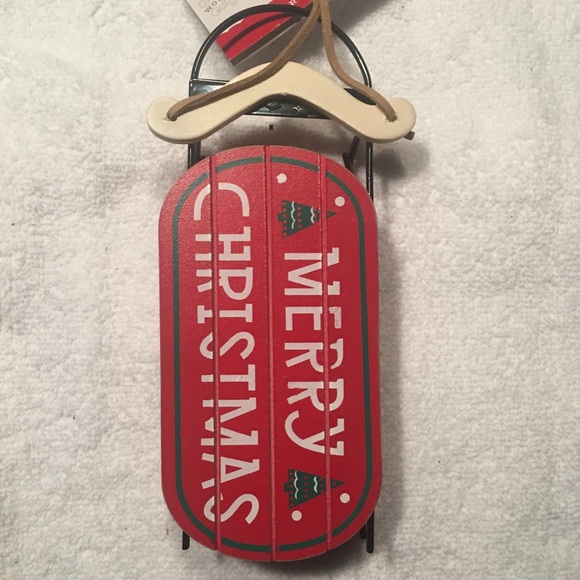 NWT merry Christmas sleigh ornament - Picture 4 of 4
